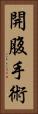 開腹手術 Vertical Portrait