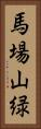 馬場山緑 Vertical Portrait