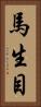 馬生目 Vertical Portrait