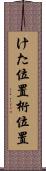 けた位置 Scroll