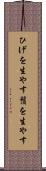 ひげを生やす Scroll