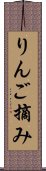 りんご摘み Scroll