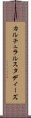カルチュラルスタディーズ Scroll