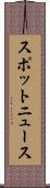 スポットニュース Scroll
