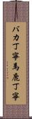 バカ丁寧 Scroll