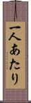 一人あたり Scroll