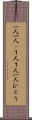一人一人(P) Scroll