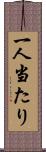 一人当たり Scroll