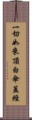 一切如來頂白傘蓋經 Scroll