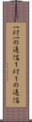 一対一の通信 Scroll