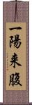 一陽来腹 Scroll