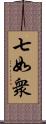 七如衆 Scroll