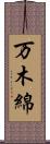 万木綿 Scroll