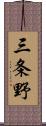 三条野 Scroll