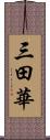 三田華 Scroll