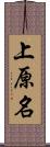 上原名 Scroll