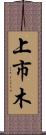 上市木 Scroll