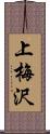 上梅沢 Scroll