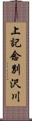 上記念別沢川 Scroll