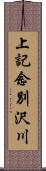 上記念別沢川 Scroll