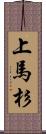 上馬杉 Scroll