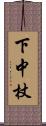 下中杖 Scroll