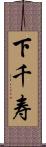 下千寿 Scroll