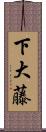 下大藤 Scroll