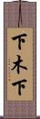 下木下 Scroll