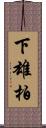 下雄柏 Scroll