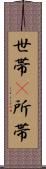 世帯(P);所帯 Scroll