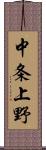 中条上野 Scroll