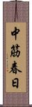 中筋春日 Scroll