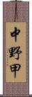 中野甲 Scroll