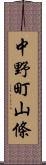 中野町山條 Scroll