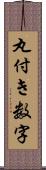 丸付き数字 Scroll