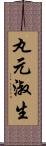 丸元淑生 Scroll
