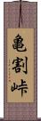 亀割峠 Scroll