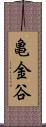亀金谷 Scroll