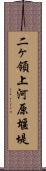 二ヶ領上河原堰堤 Scroll