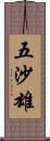 五沙雄 Scroll