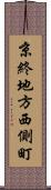 京終地方西側町 Scroll