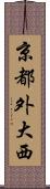 京都外大西 Scroll