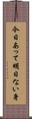 今日あって明日ない身 Scroll