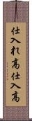 仕入れ高 Scroll