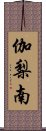 伽梨南 Scroll