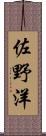 佐野洋 Scroll