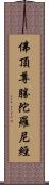 佛頂尊勝陀羅尼經 Scroll