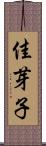 佳芽子 Scroll