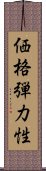 価格弾力性 Scroll